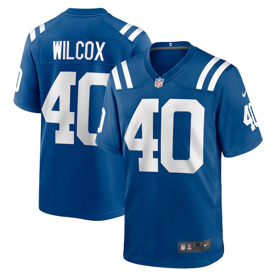 Men Indianapolis Colts 40 Chris Wilcox Nike Royal Game NFL Jersey